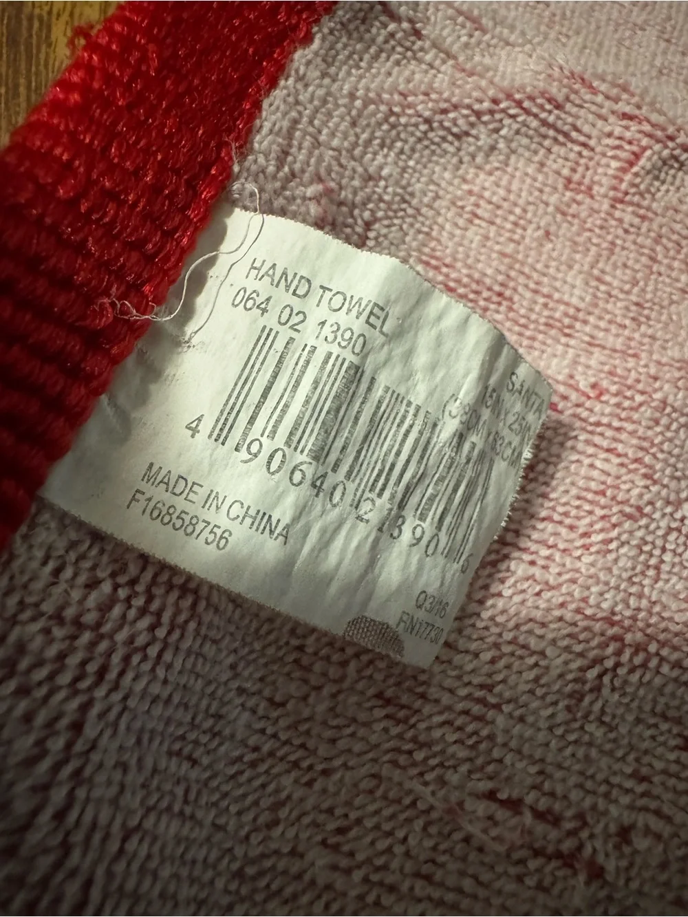Christmas Target Santa Hand Towel